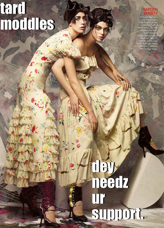 Illustration for article titled LOLVogue: Tard Moddles & Bahlinceeyagga
